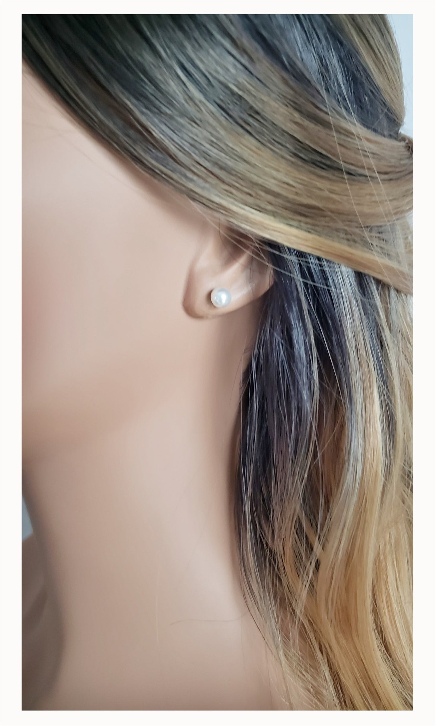 ALICE Pearl Stud Earrings - 6mm 4