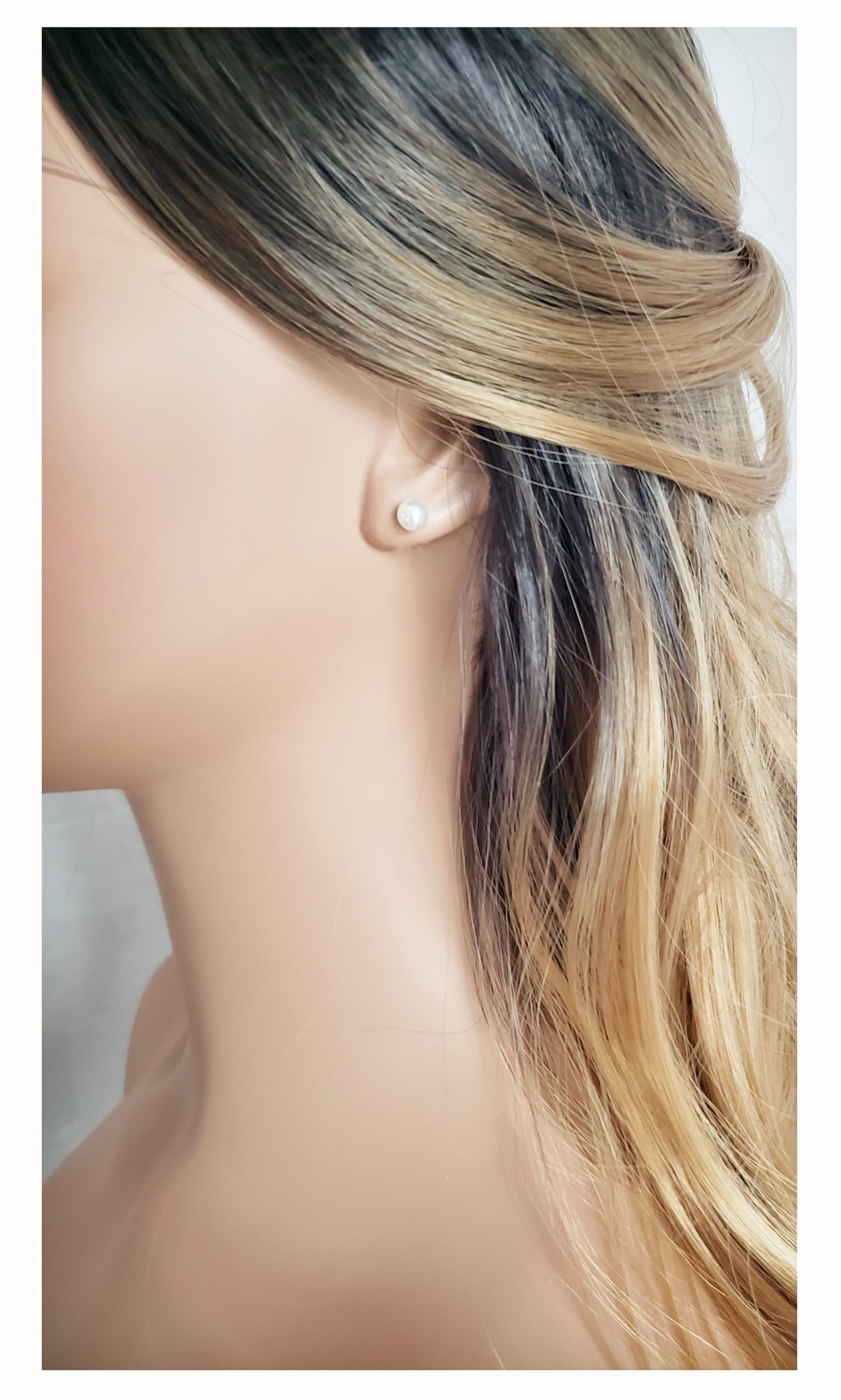 ALICE Pearl Stud Earrings - 6mm 7