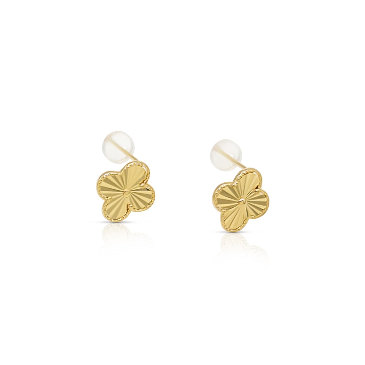 AUDREY Four Leaf Clover Earrings 18K Gold Plated