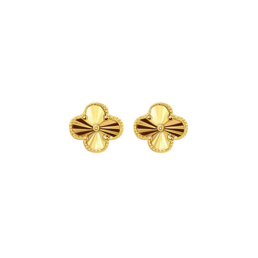 AUDREY Four-Leaf Clover Earrings 18K Gold Over Sterling Silver