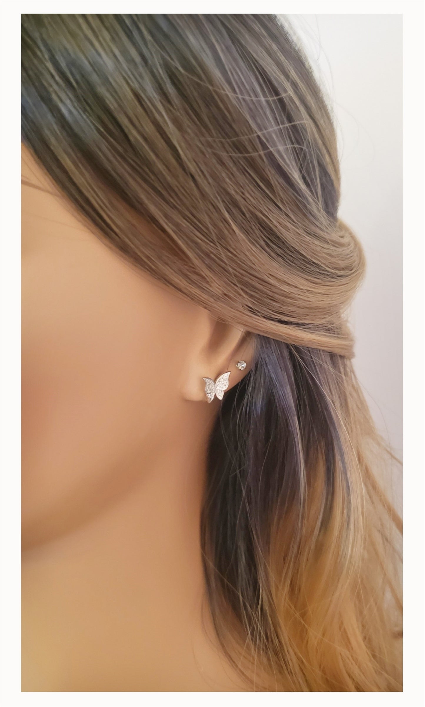 ISABELLA Butterfly Earrings in Sterling Silver