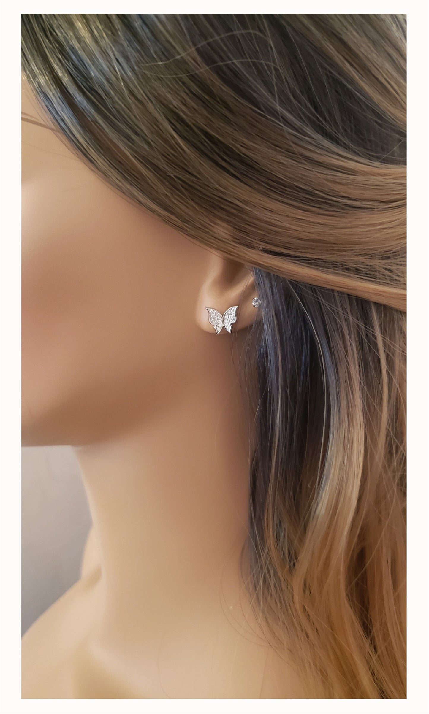 ISABELLA Butterfly Earrings in Sterling Silver