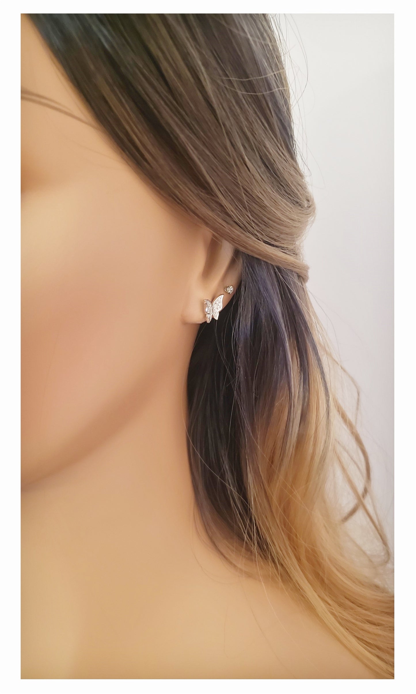 ISABELLA Butterfly Earrings in Sterling Silver