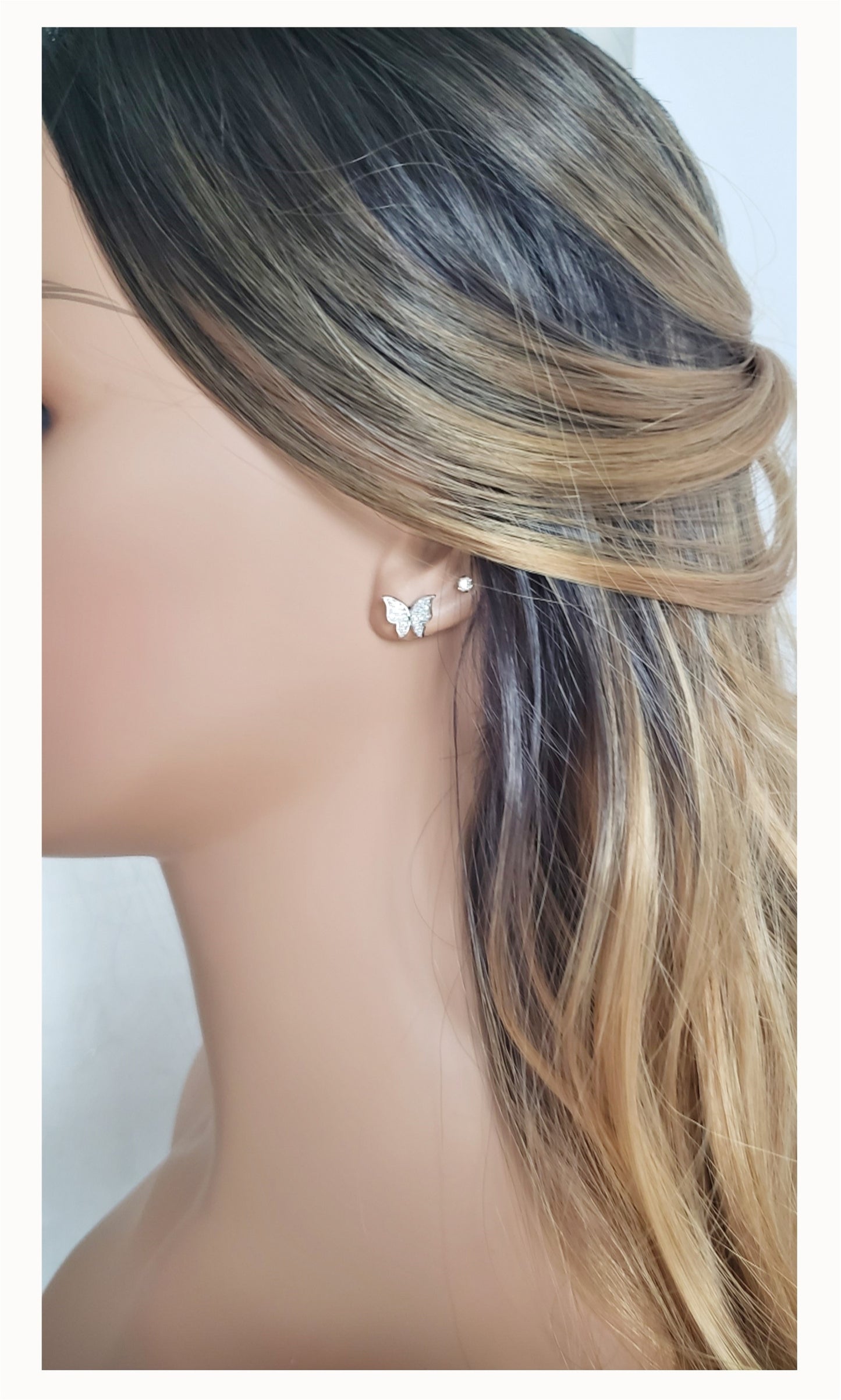 ISABELLA Butterfly Earrings in Sterling Silver
