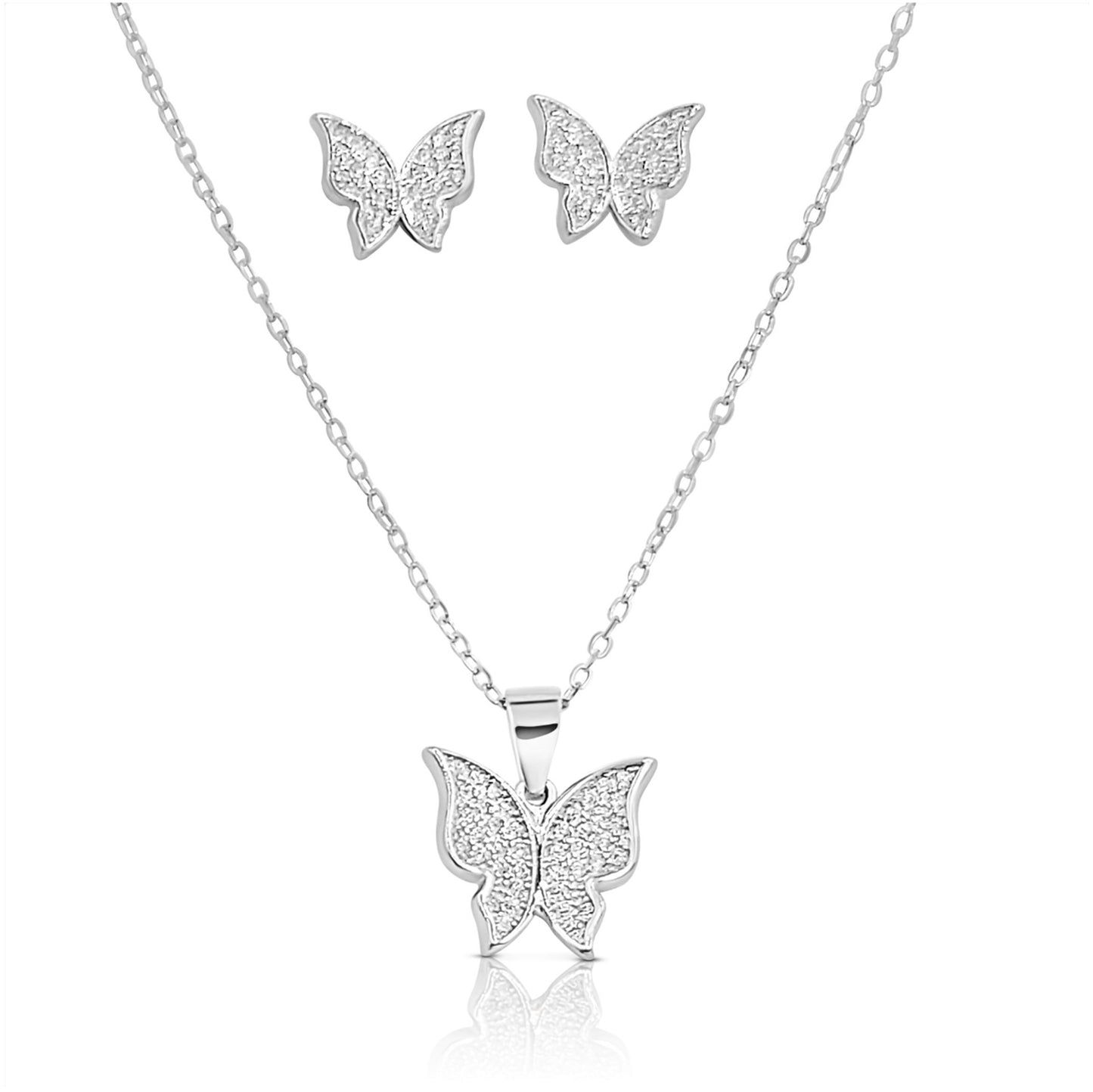 ISABELLA Butterfly Earrings in Sterling Silver