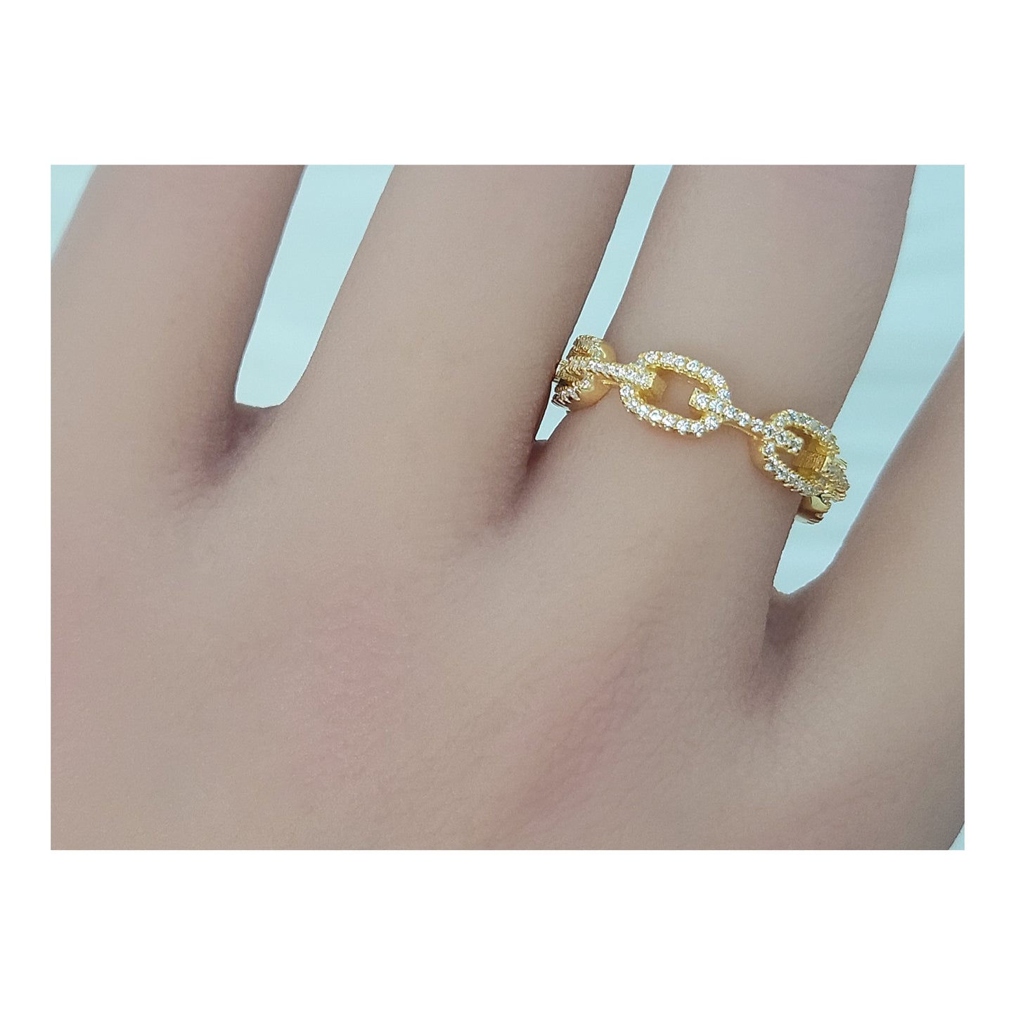 NAANA Chain Link Ring 18K Gold Plated