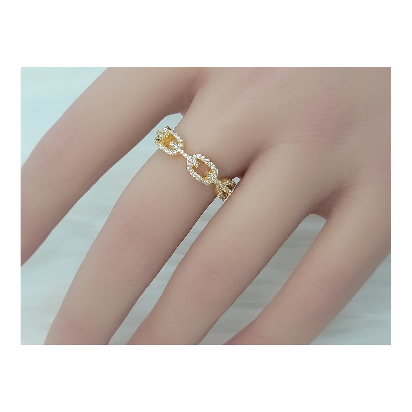 NAANA Chain Link Ring 18K Gold Plated