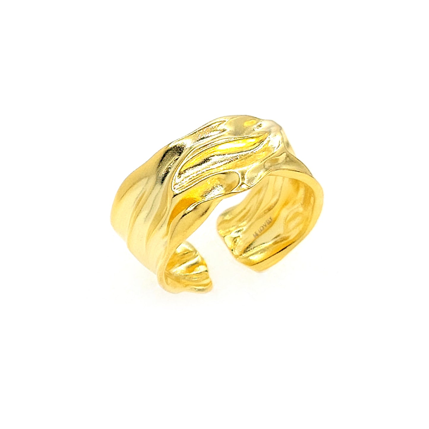 ROSA Adjustable Wide Wrap Band 18K Gold Over Sterling Silver