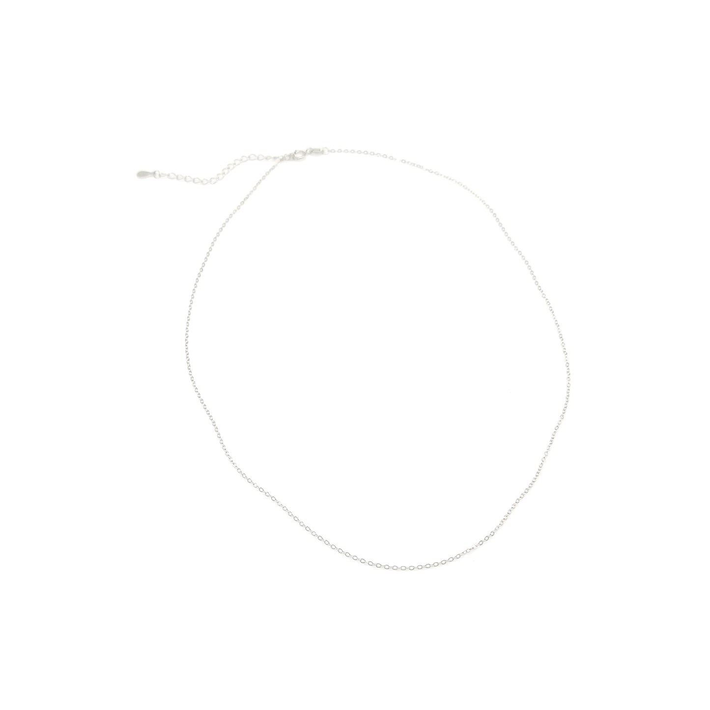 VITA Cable Chain in Rhodium Over Sterling Silver