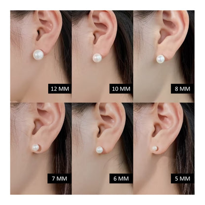 ALICE 8mm Pearl Stud Earrings 1