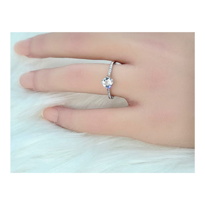 ARABELLA Austrian Crystal Ring 18K White Gold Plated