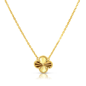 AUDREY Four-Leaf Clover Pendant Necklace in 18K GP