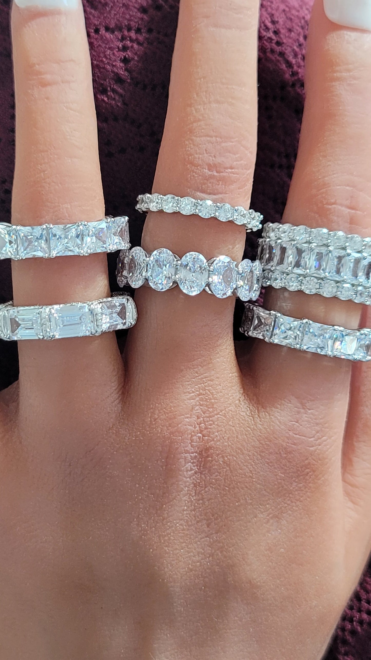 SOFIA Eternity Tennis Band in Sterling Silver