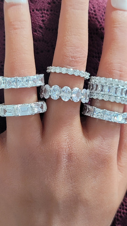 SOFIA Eternity Tennis Band in Sterling Silver