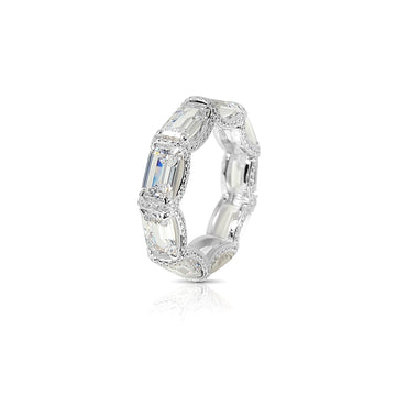 CASSANDRA CZ Diamond Eternity Tennis Ring