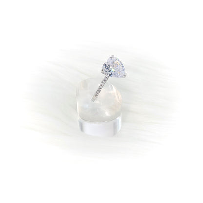 CLAIRE Heart Cut Pavé  Eternity Ring