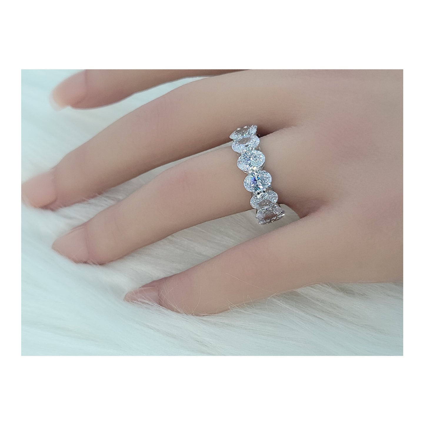 DANAMARIE Oval Cut Eternity Ring