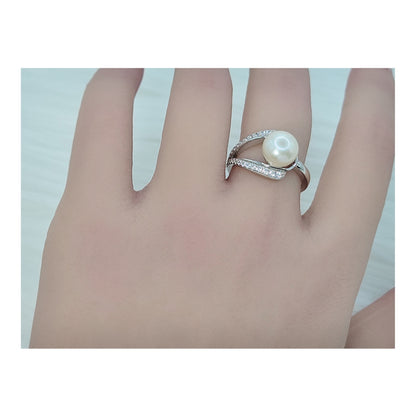 EDEN Pearl Ring in Sterling Silver