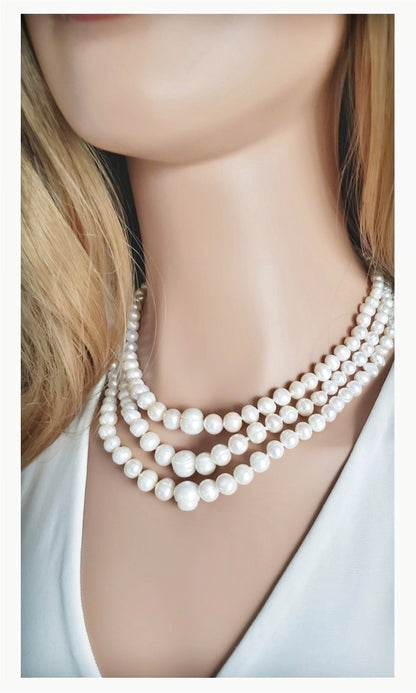 ELIZABETH Freshwater Pearl Wrap Necklace