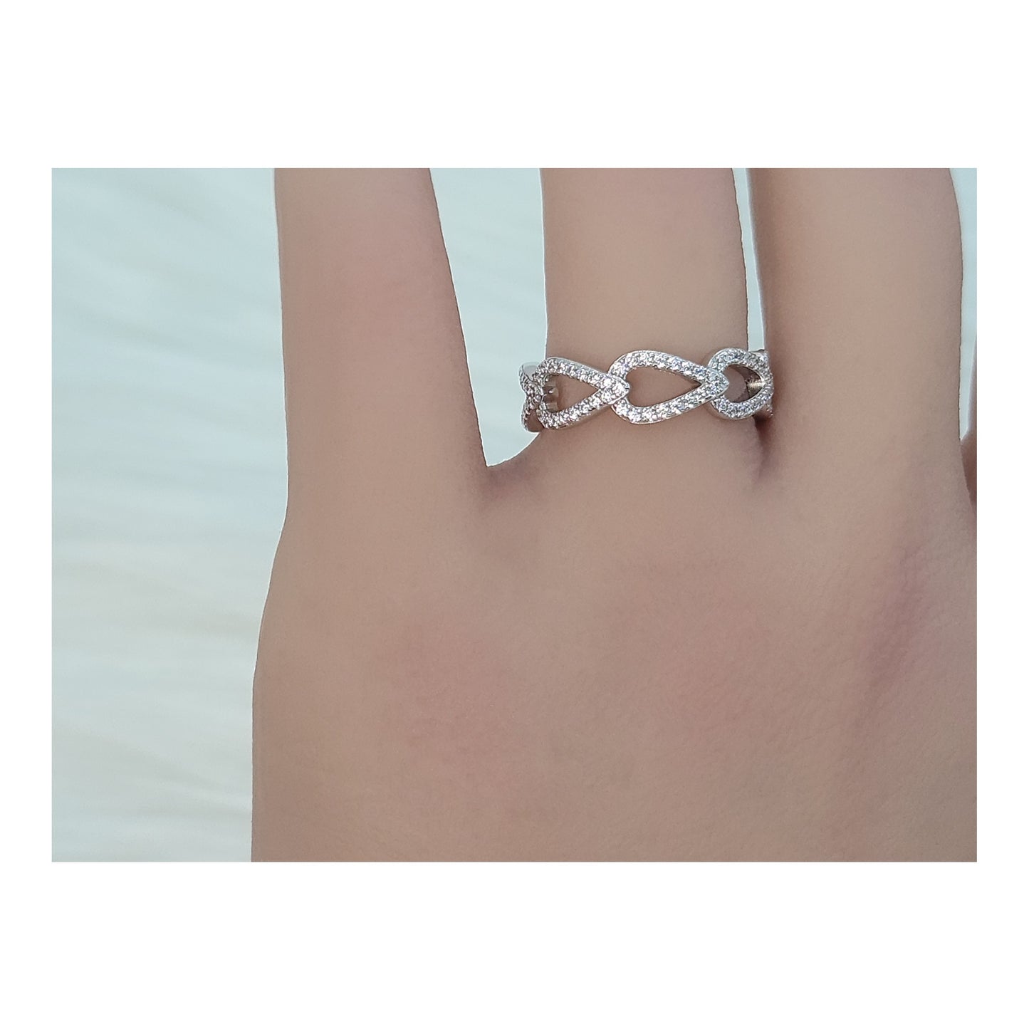 FRANCESCA Crisscross Ring in Sterling Silver