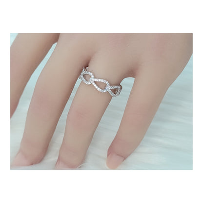 FRANCESCA Crisscross Ring in Sterling Silver