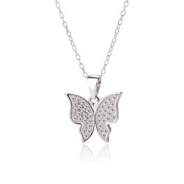 ISABELLA Butterfly CZ Pendant Necklace