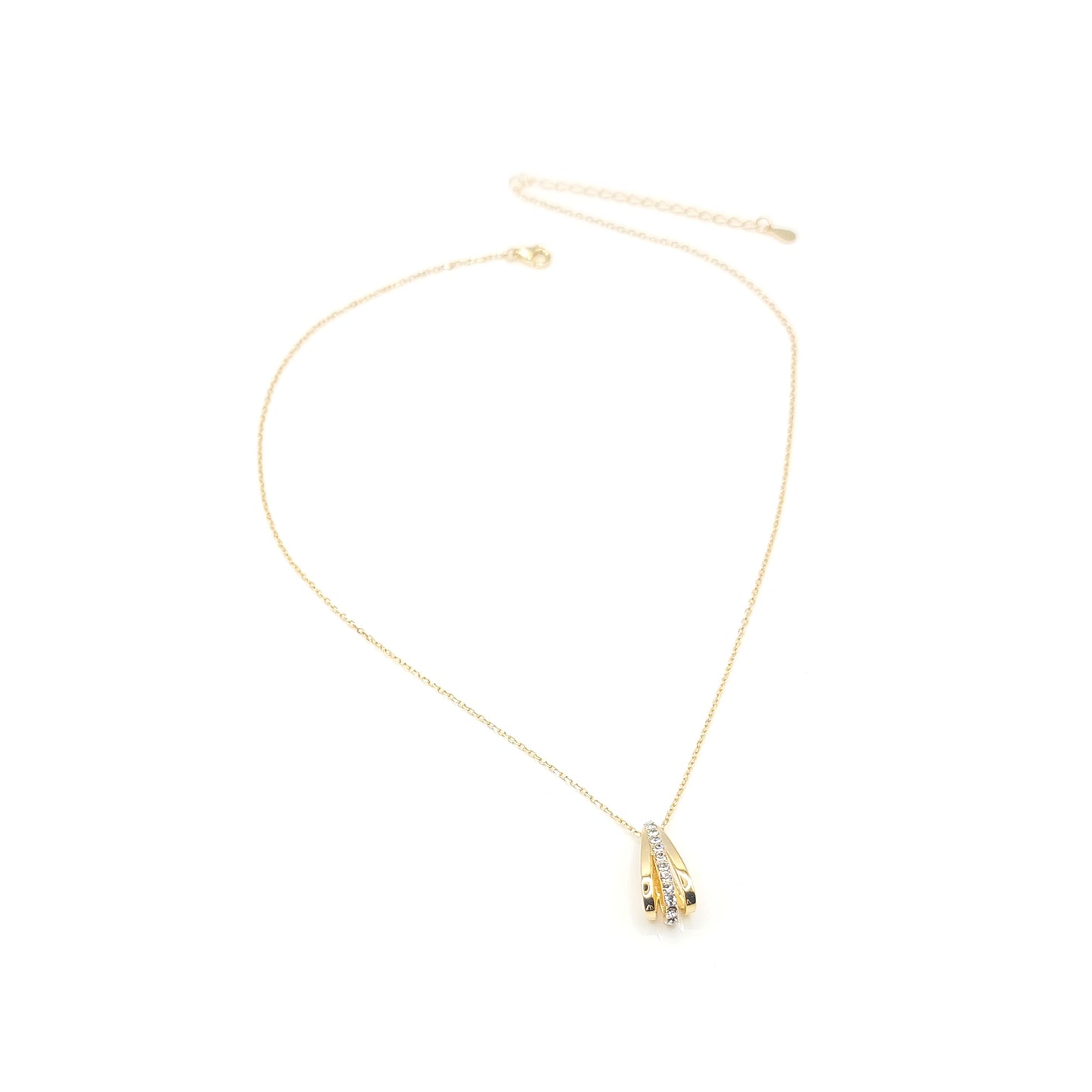JOSÉE Austrian Crystal Pendant Necklace 18K Gold Plated