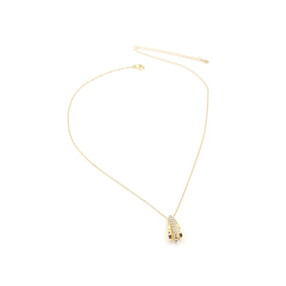 JOSÉE Austrian Crystal Pendant Necklace 18K Gold Plated
