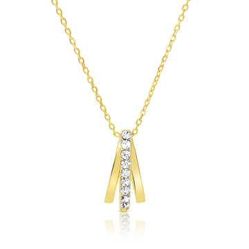 JOSÉE Swarovski Crystal Pendant Necklace in 18K GP