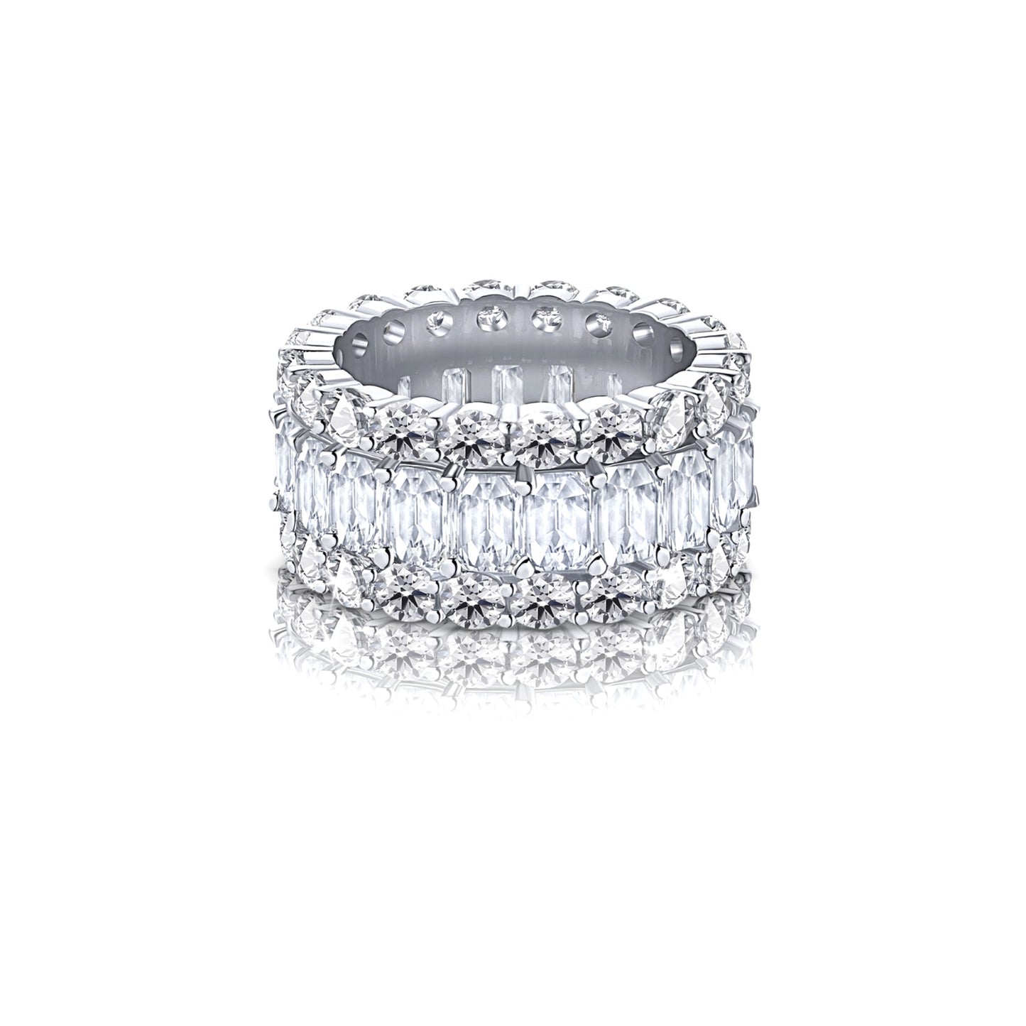 KATHERINE Three-Row Eternity Ring