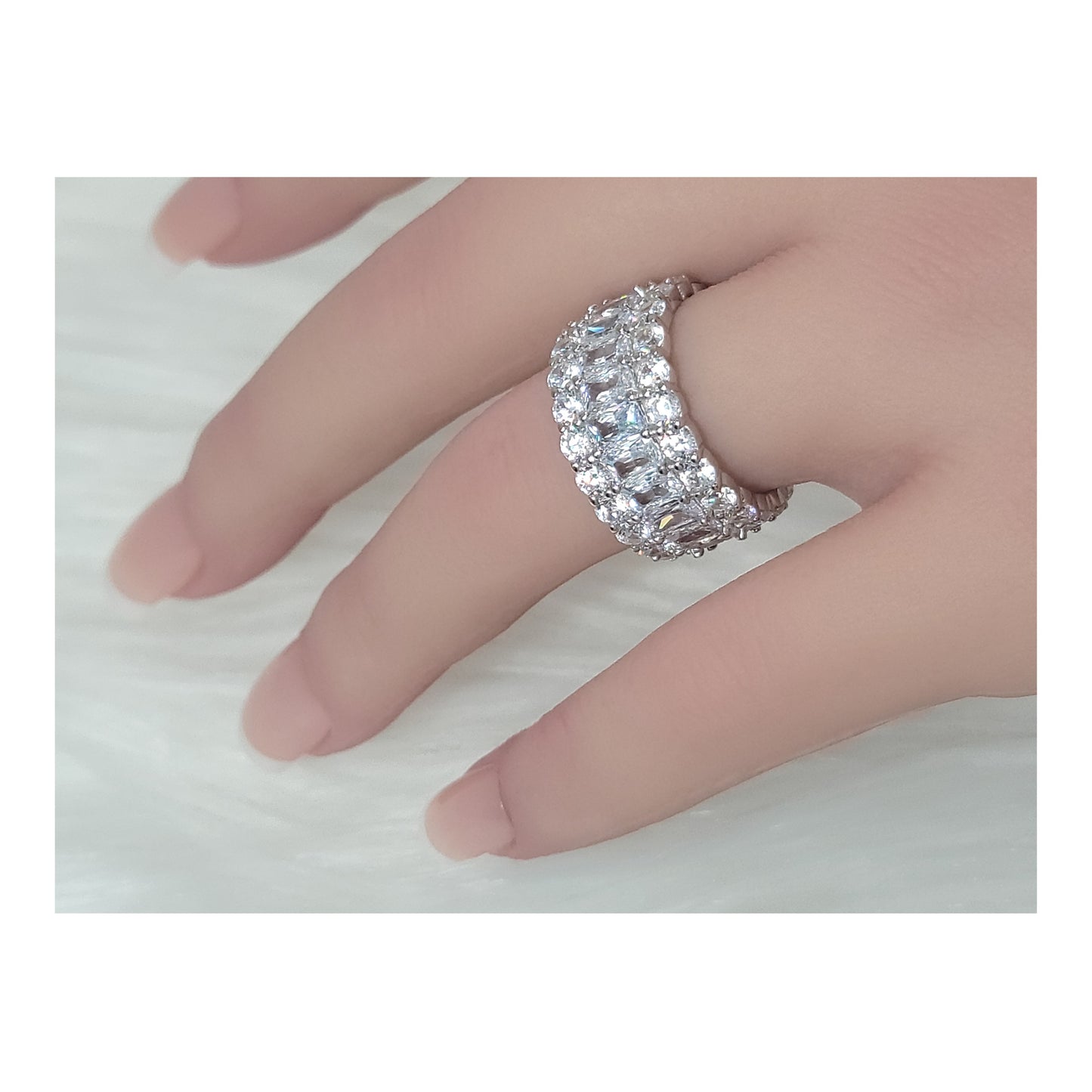 KATHERINE Three-Row Eternity Ring