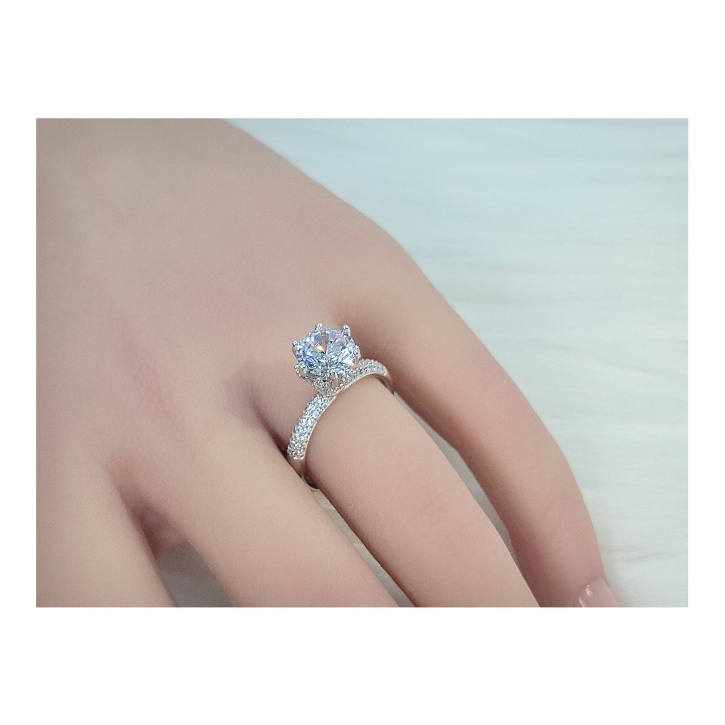 KELLYANNE Round Cubic Zirconia Ring