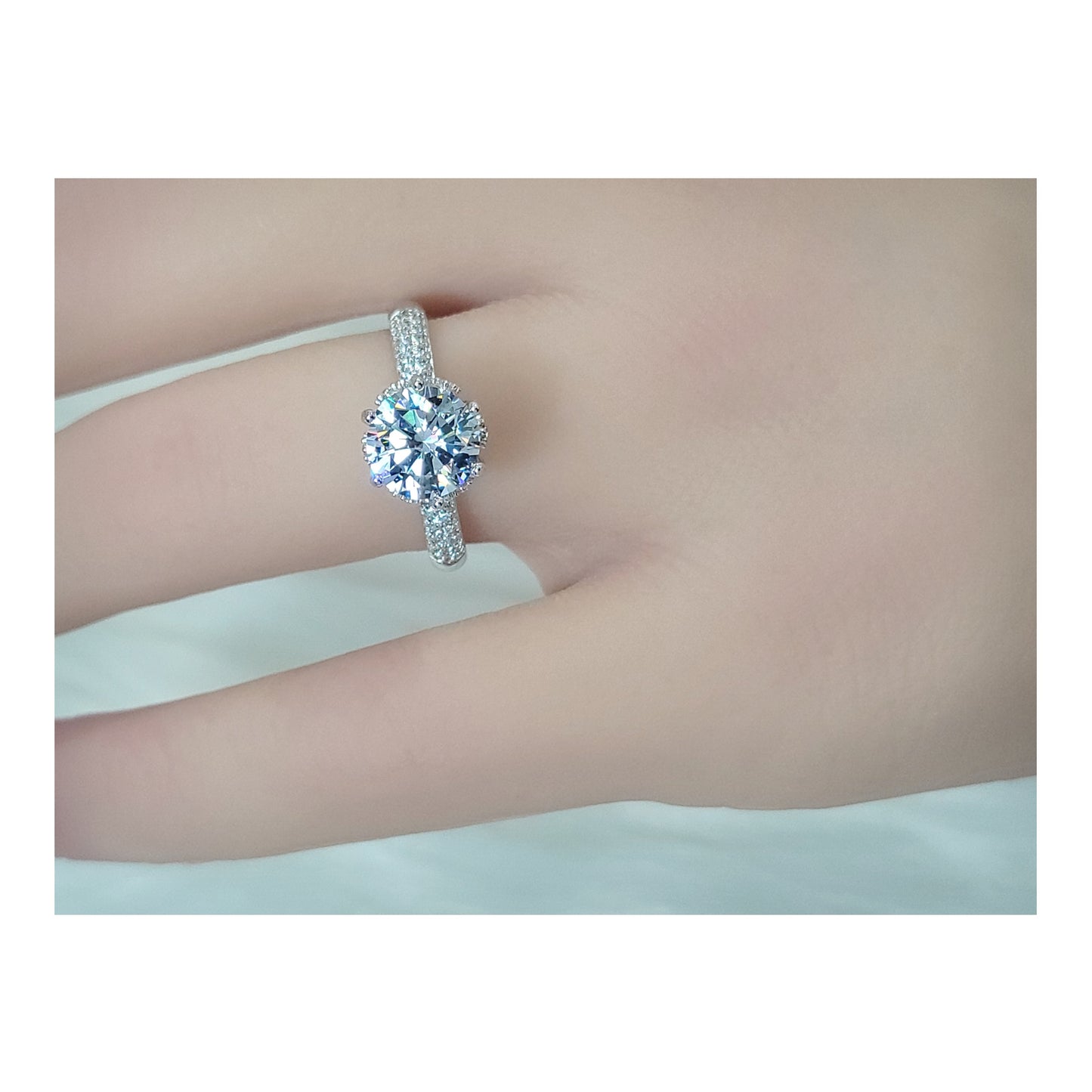 KELLYANNE Round Cubic Zirconia Ring