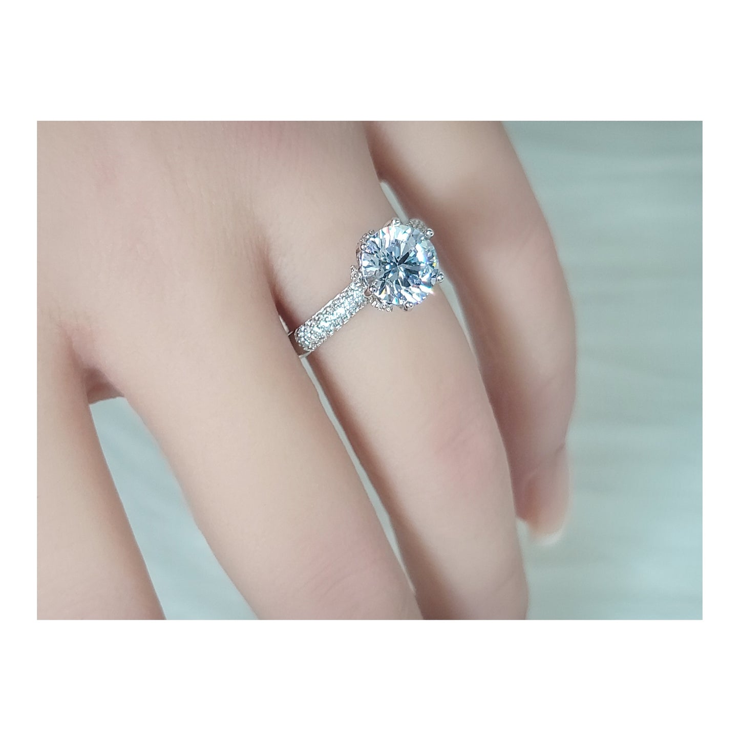 KELLYANNE Round Cubic Zirconia Ring