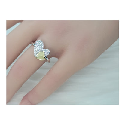 LOIS Heart Ring in Sterling Silver 18K Gold Plated