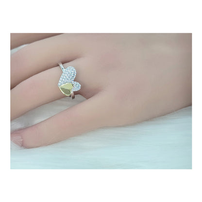 LOIS Heart Ring in Sterling Silver 18K Gold Plated