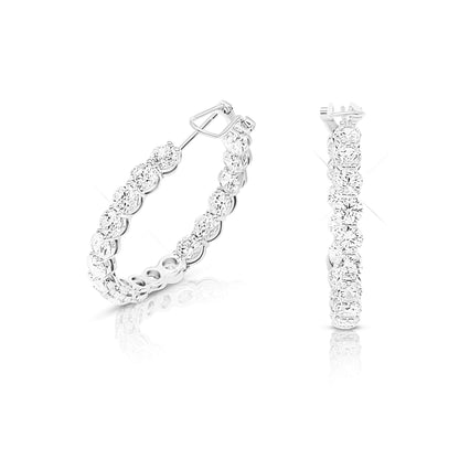 MAËVA 40mm Hoop Earrings in Sterling Silver