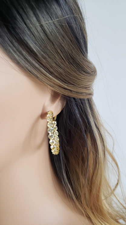 MAËVA 40mm Hoop Earrings 14K Gold Plated