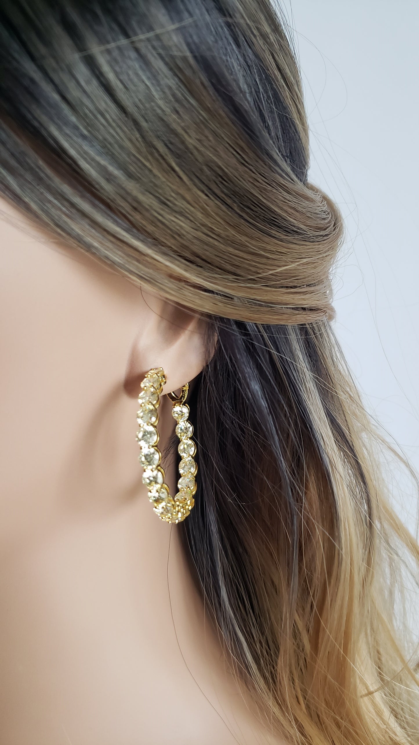 MAËVA 40mm Hoop Earrings 14K Gold Plated