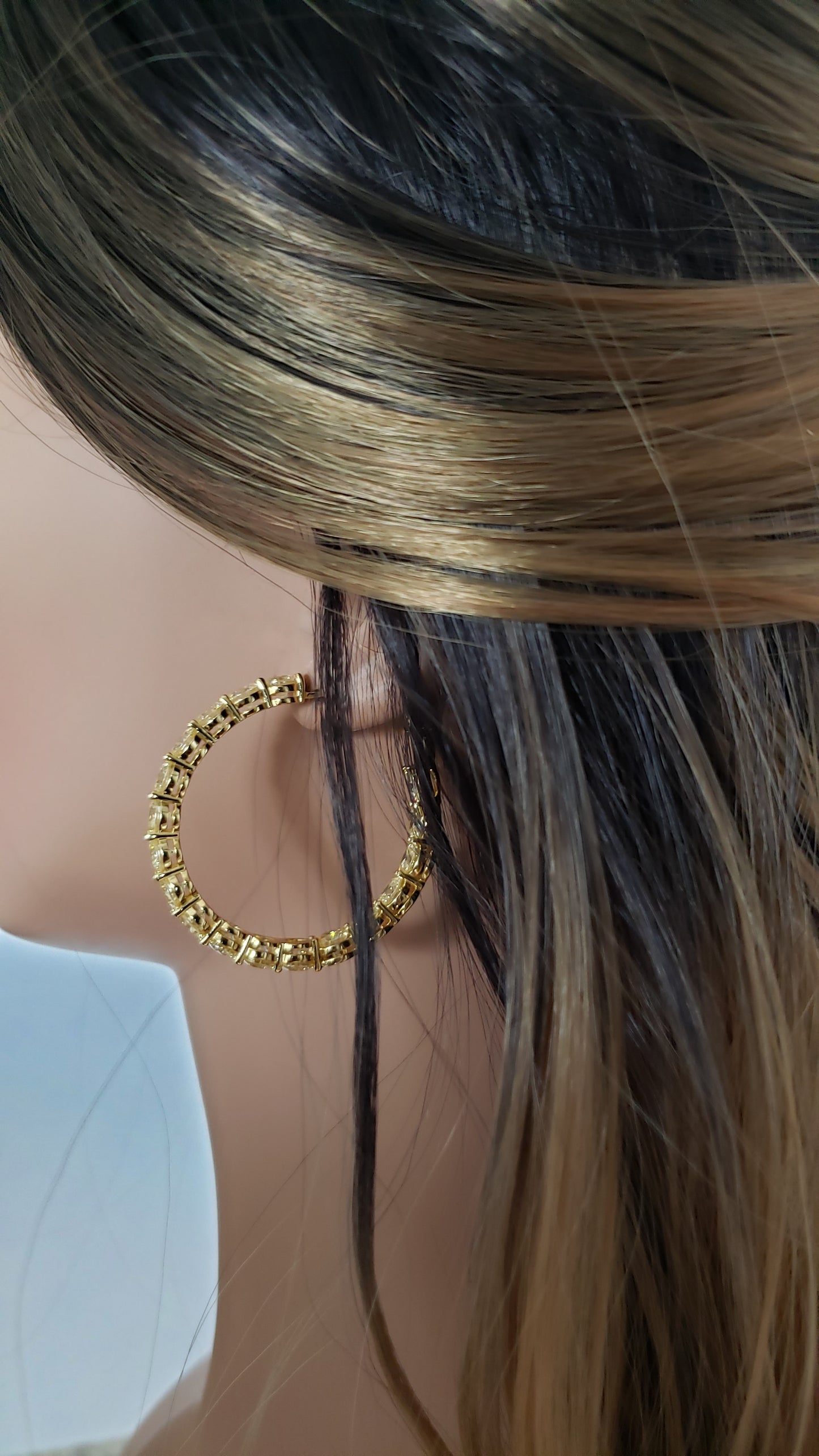 MAËVA 40mm Hoop Earrings 14K Gold Plated
