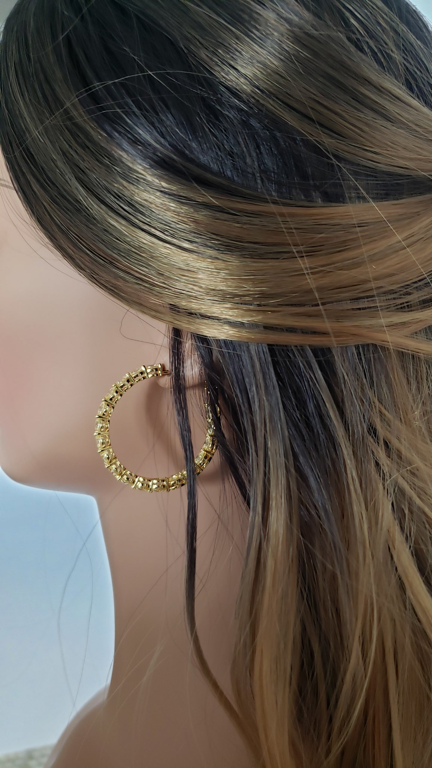 MAËVA 40mm Hoop Earrings 14K Gold Plated
