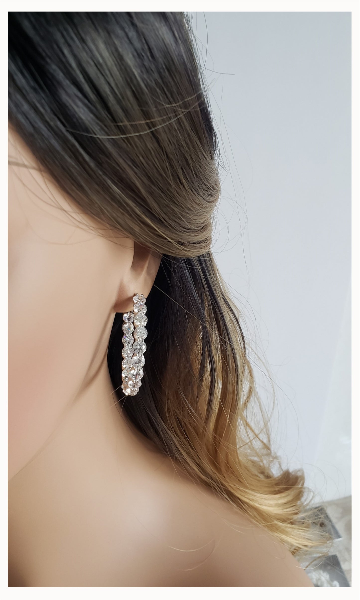 MAËVA 40mm Hoop Earrings in Sterling Silver