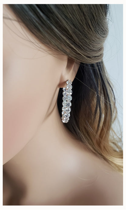 MAËVA 40mm Hoop Earrings in Sterling Silver