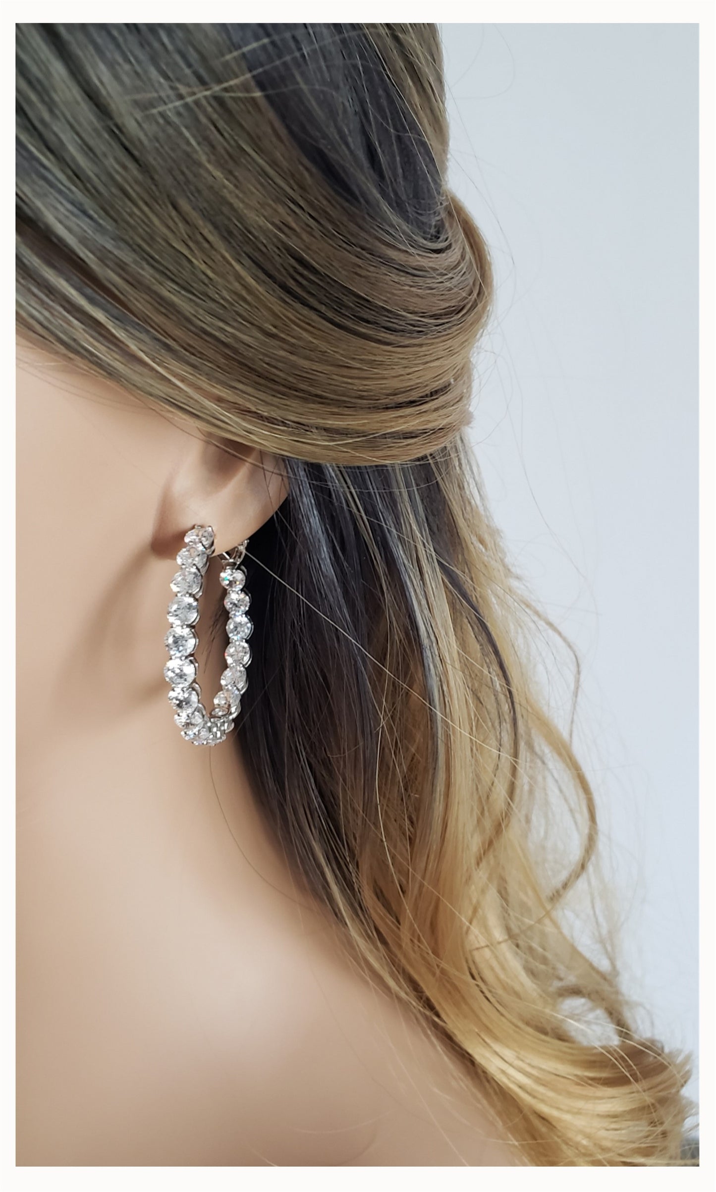 MAËVA 40mm Hoop Earrings in Sterling Silver