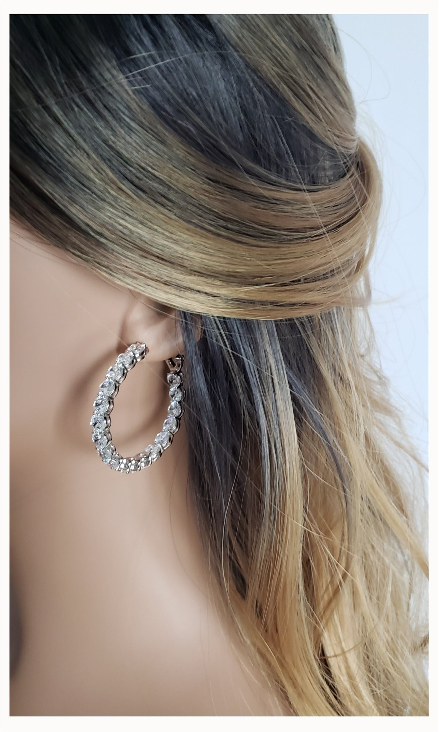 MAËVA 40mm Hoop Earrings in Sterling Silver