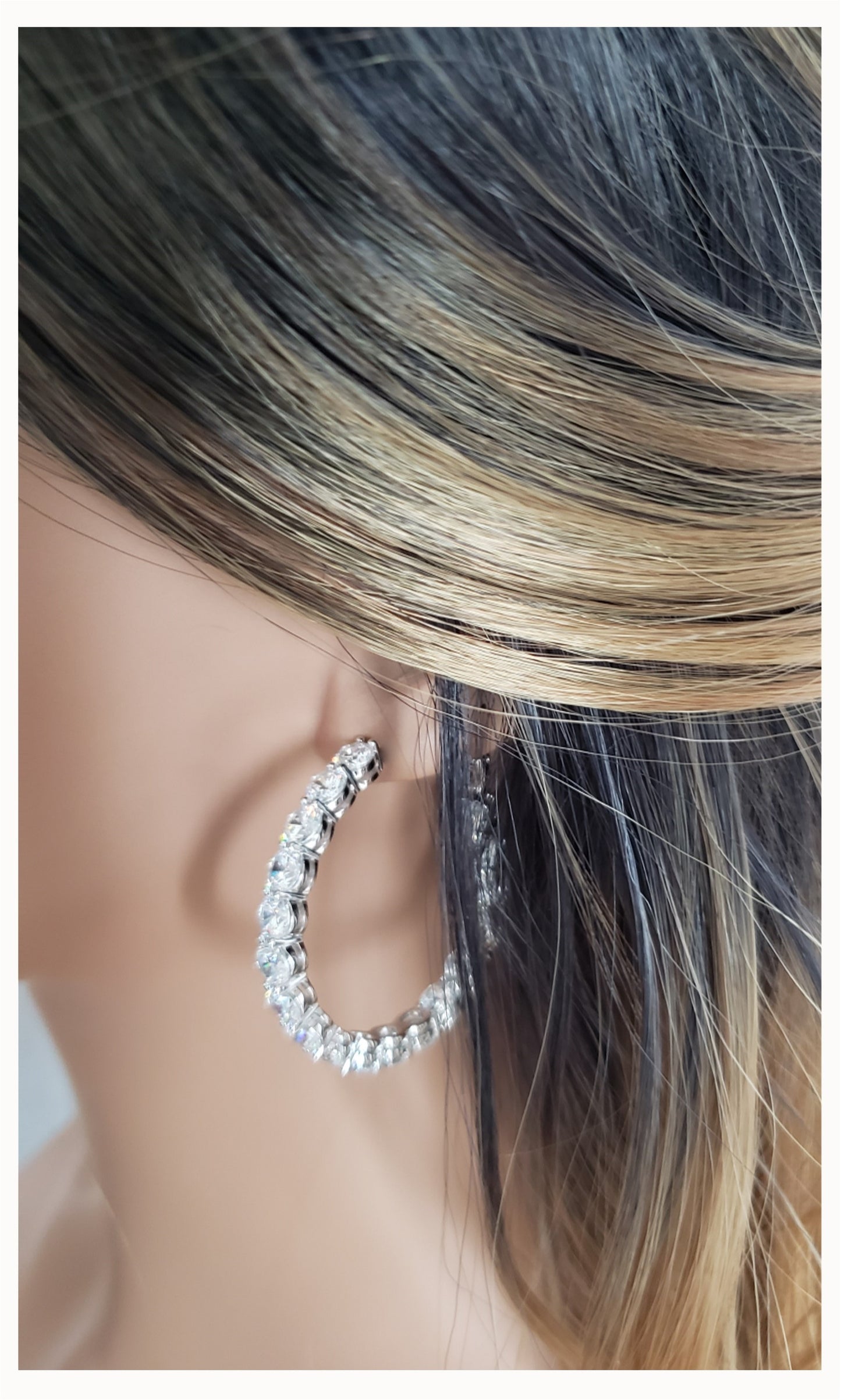 MAËVA 40mm Hoop Earrings in Sterling Silver