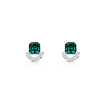 MELODY Emerald Green Austrian Crystal Stud Earrings