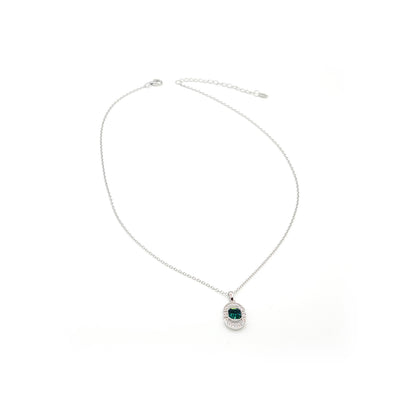MELODY 3-Piece Jewelry Set, Emerald Green Crystal Bracelet, Earrings & Necklace