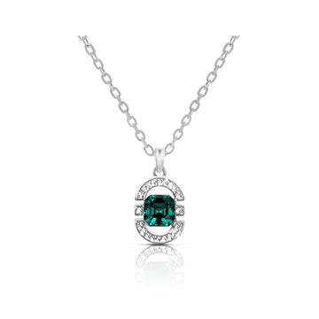 MELODY Emerald Green Austrian Crystal Pendant Necklace