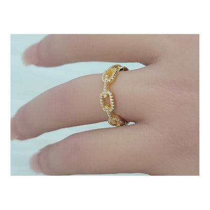 NAANA Chain Link Ring 18K Gold Plated